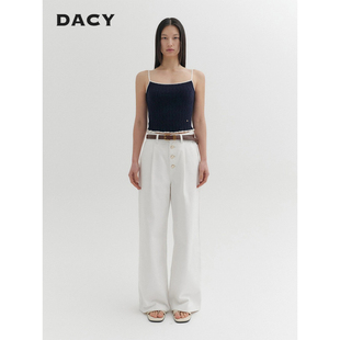 【现货】EENK2026秋新品100%棉白色休闲牛仔裤女长裤 DACY买手店