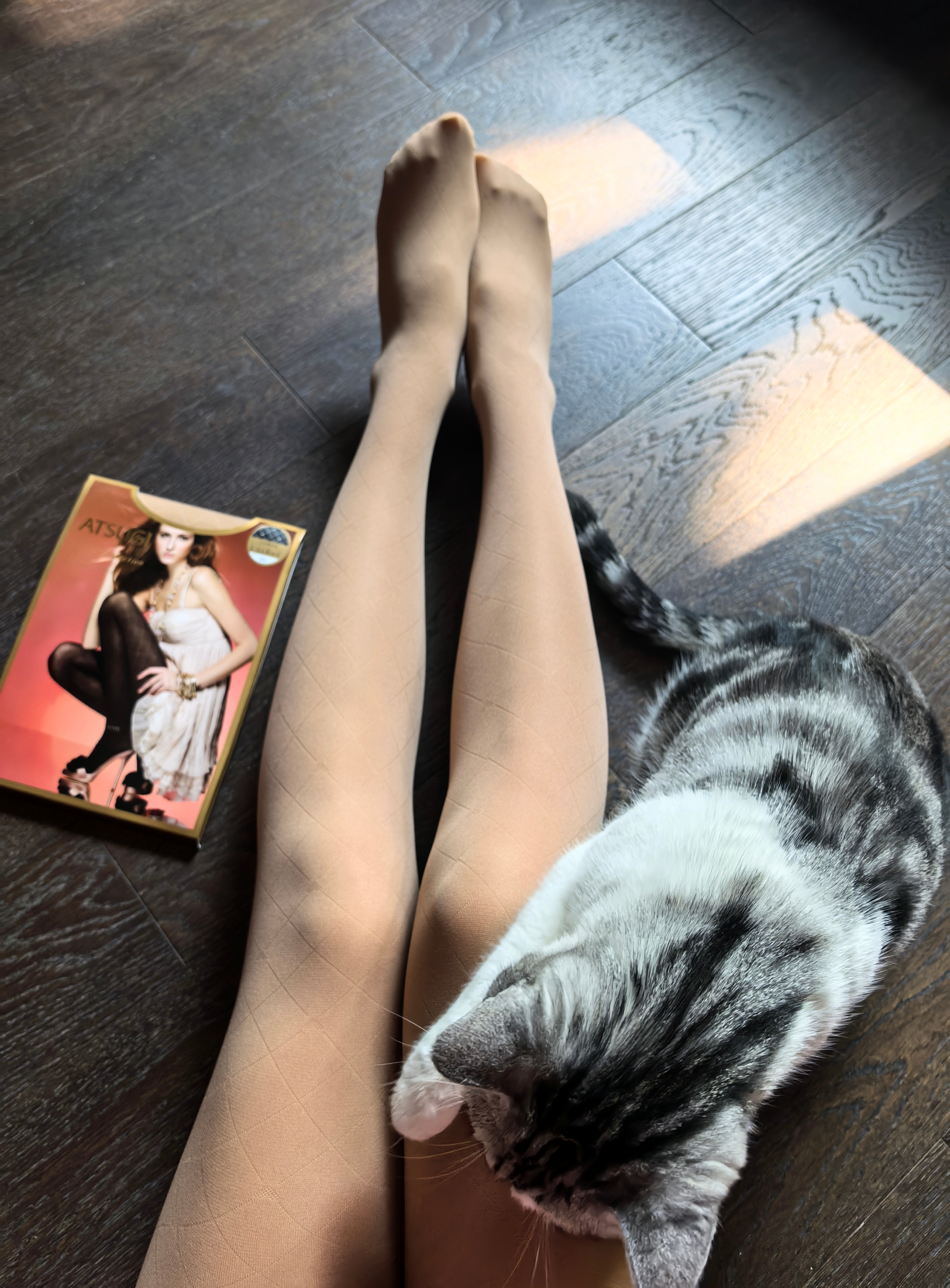 实物拍摄厚木正品防勾丝光腿神器连裤袜菱形格美腿显瘦女袜肤色