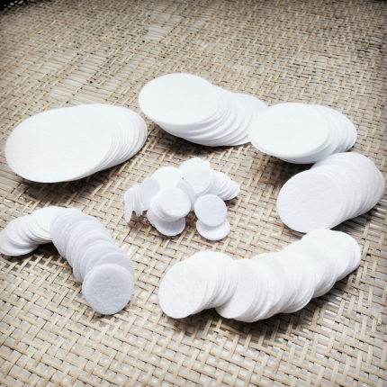 黑白1mm厚1.0-10cm不织布圆片无纺布垫片DIY辅料饰品配件发饰底托