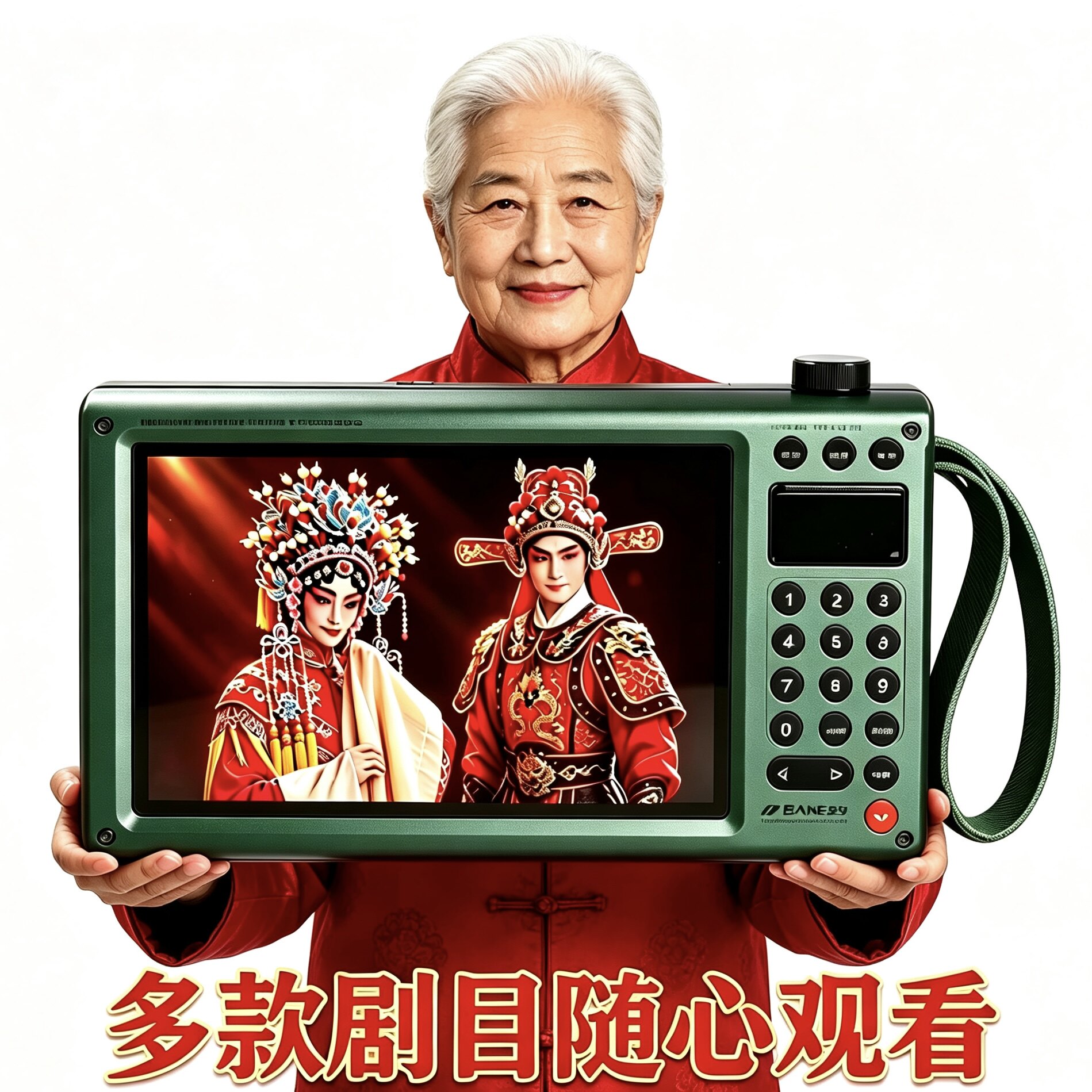 山水F70新款多功能视频老人带屏幕收音插卡音响蓝牙播放器小电视6