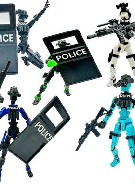 dummy13新品特金突击队警察人偶益智拼装多关节可动摆件模型玩具