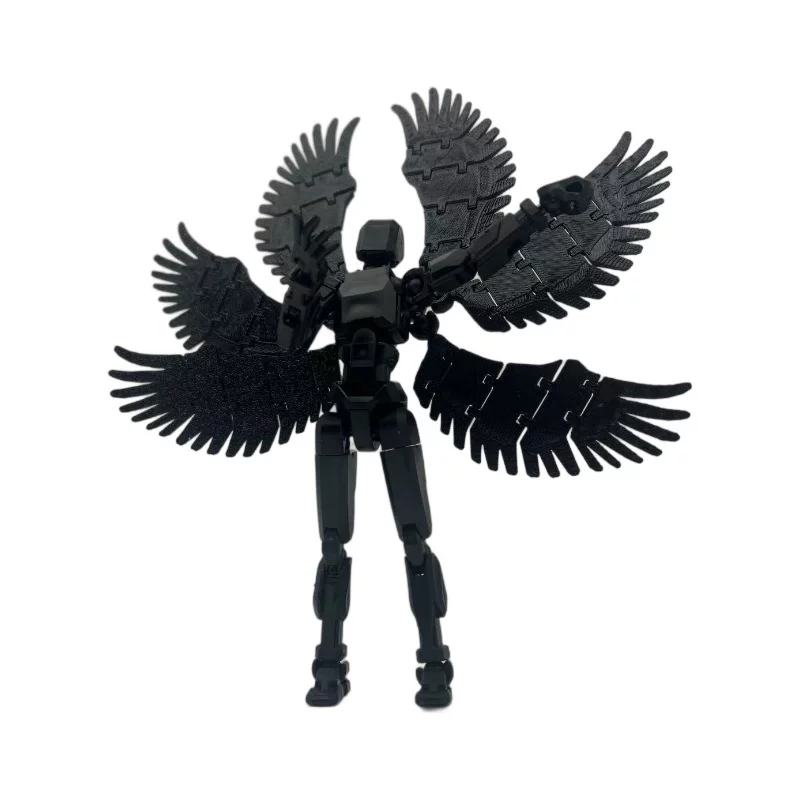 Movable multi-joint doll, angel wings, weapon, 3D