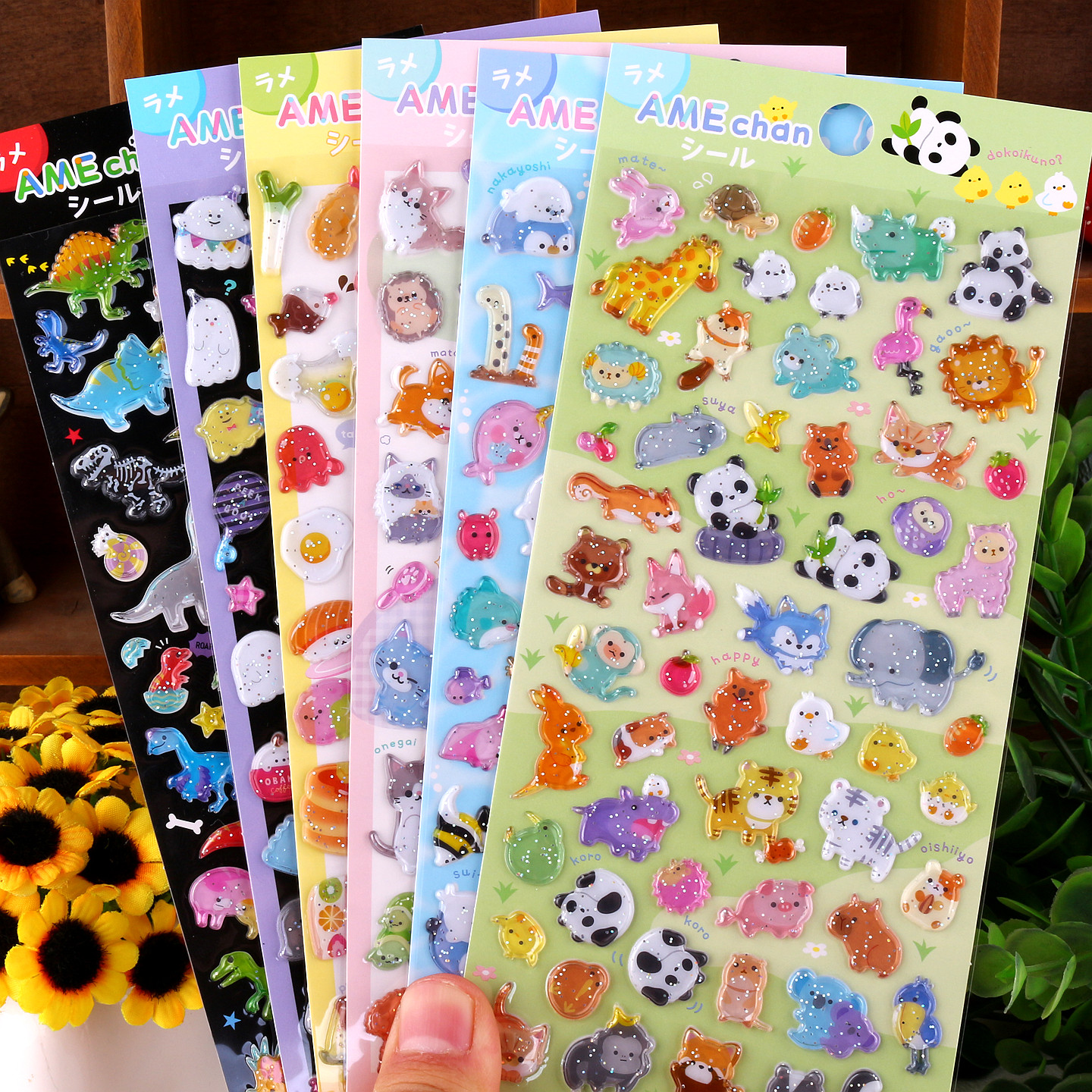 日系可爱动物金葱糖果贴sticker儿童卡通3D立体水晶贴纸海洋动物,文具电教/文化用品/商务用品,贴纸/立体贴纸,淘宝优惠券,粉丝福利购,淘宝优惠卷