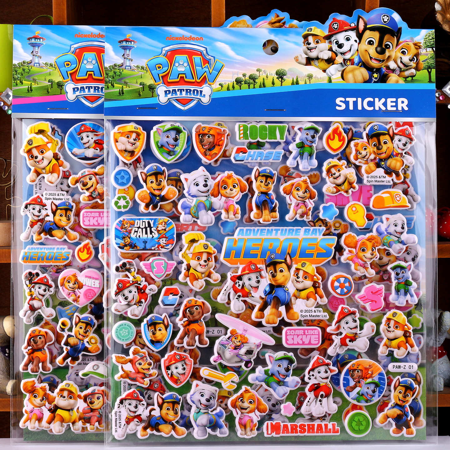 汪汪队立大功3D立体卡通贴纸