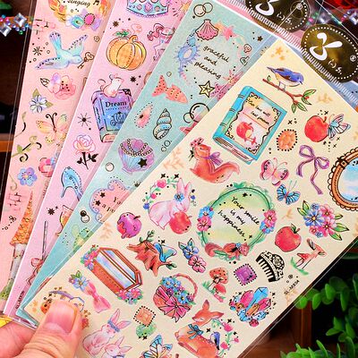 装饰小贴画唯美手账烫金