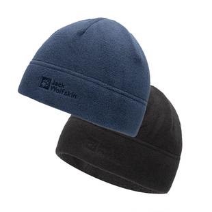 JackWolfskin狼爪抓绒帽男帽女帽秋冬户外套头帽保暖护耳帽毛线帽