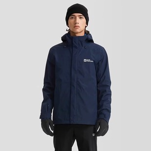 Jackwolfskin狼爪冲锋衣男23秋冬新户外防水透汽单层夹克5122291