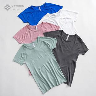 专业健身上衣短袖Swiftly Tech运动t恤女紧身无缝针织速干瑜伽服
