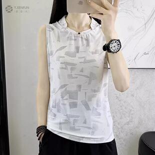 羽毛球服无袖T恤夏季男女款透气速干衣户外休闲运动健身背心上衣