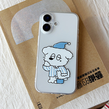 日韩ins风可爱睡眼朦胧小狗冰淇淋适用iPhone16promax苹果15plus/17air/14RPO/17pro简约手机壳全包男女