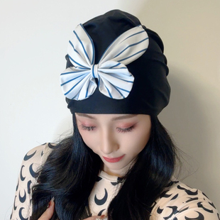 花朵布料搭配 泳帽款 2025新款 泳帽女士海边度假沙滩帽温泉游泳女款
