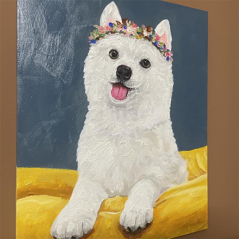 可定制纯手绘油画动物沙发餐厅大挂画装饰画入户玄关现代简约包邮图片
