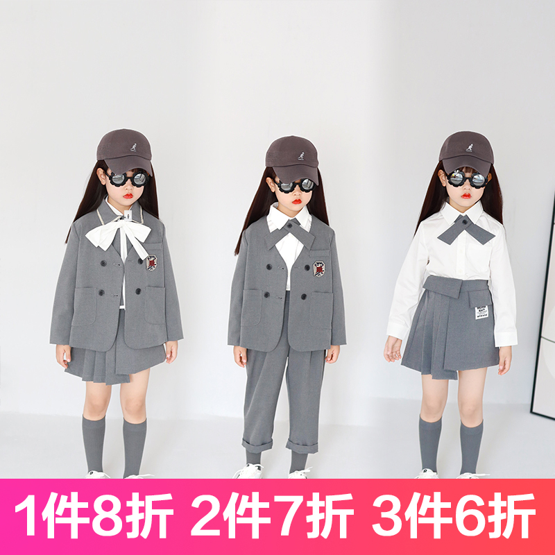 学院风JK制服外套半裙裤子春秋