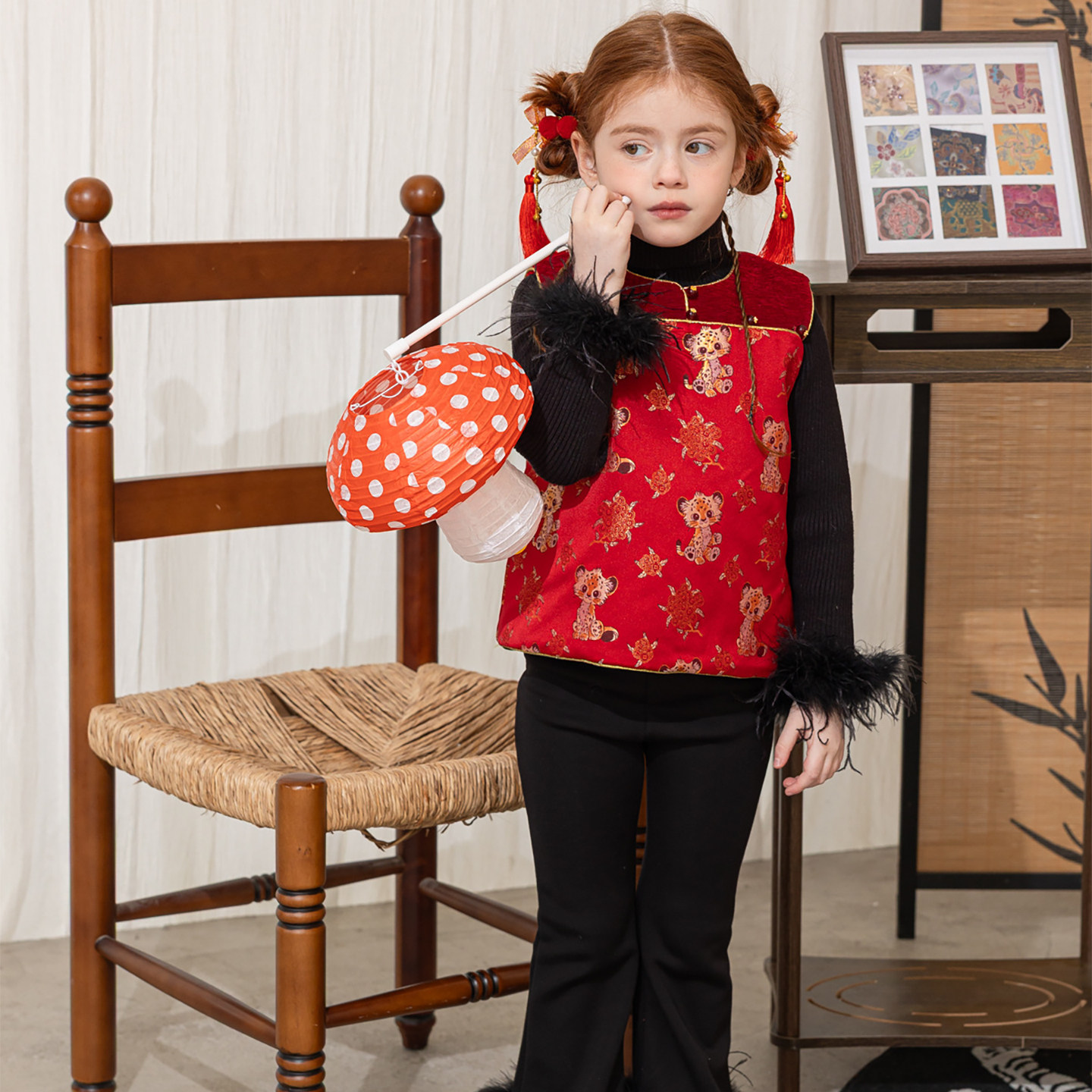 女童2026马年新中式拼色马甲旗袍背心棉服儿童新年拜年服国风上衣,童装/婴儿装/亲子装,旗袍,淘宝优惠券,粉丝福利购,淘宝优惠卷