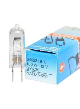 进口欧司朗OSRAM HLX 64623 12V100W卤素米泡 蔡司显微镜灯泡