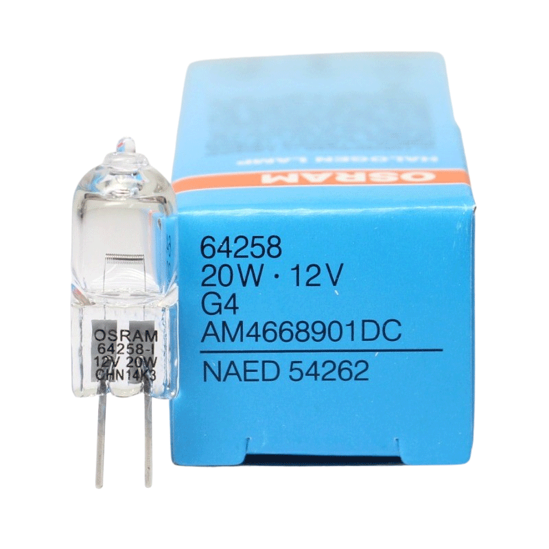 欧司朗64258 12V20W 日本尼德克准分子激光仪卤素灯泡 NAED 54262