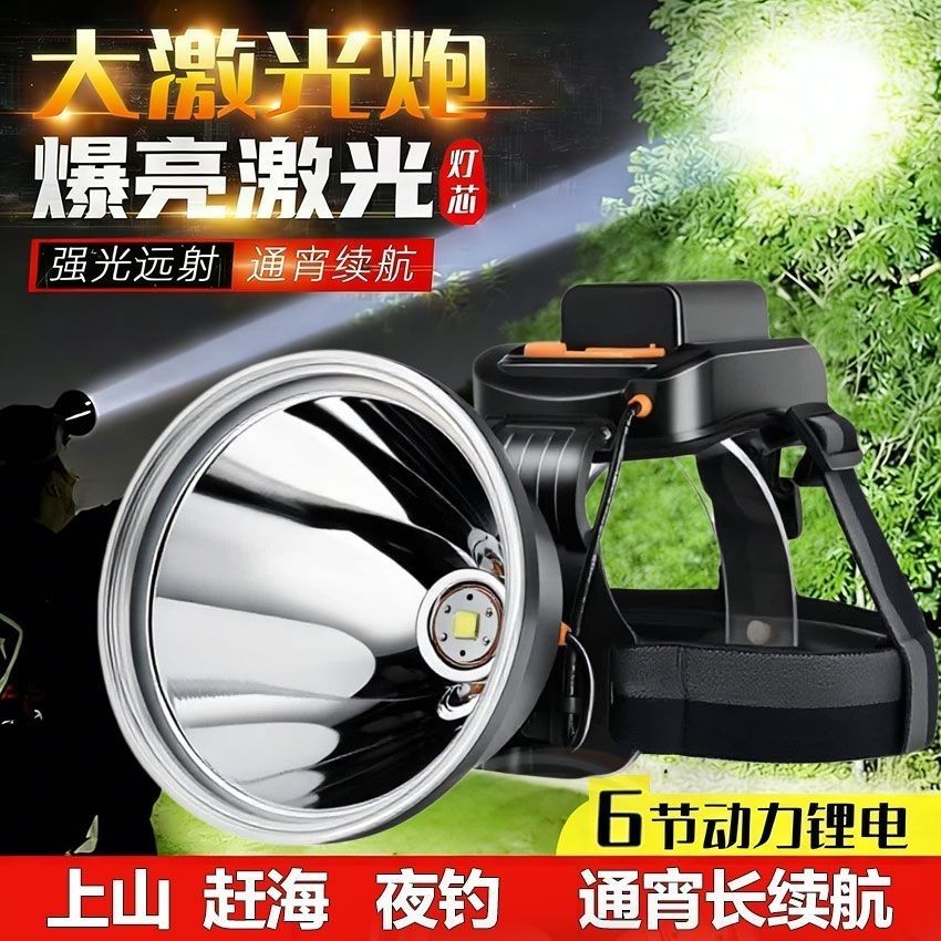 官方正品大容量头戴式强光头灯