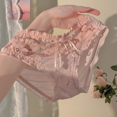 纯情玫瑰~女生日系甜美少女镂空蕾丝性感纯欲女士内裤女2025新款