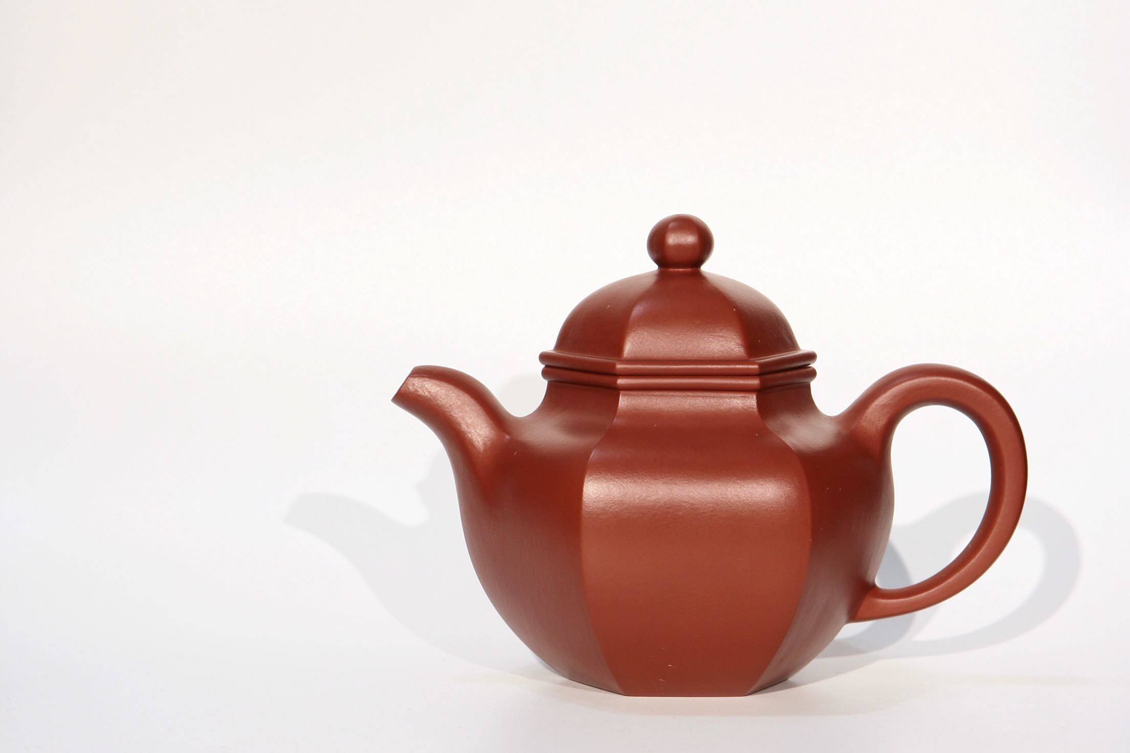 拙雅堂 实力陶手 莫燕丰 小煤窑朱泥 六方掇球 全手工紫砂壶 已让