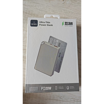 唯吾wiwu超薄磁吸金属便携快充移动电源1万毫安 P020(10000mAh)