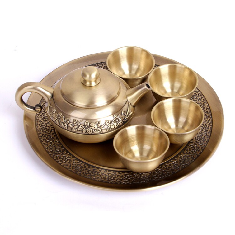 迷你旅行功夫茶具锡器黄铜色茶具套装摆件茶壶茶杯创意礼品包邮在类目 餐饮具, 茶具, 功夫茶具中 - 来自Buy2taobao.com提供专业的淘宝代购服务