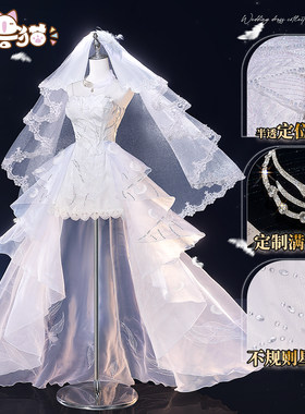 初兽猫 尾款 恋与深空cos服女主花嫁婚纱婚卡秦彻沈星回夏以昼