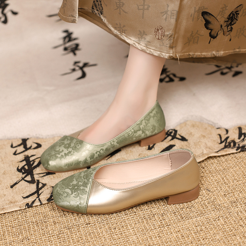 2025春季新款玛丽珍鞋女浅口单鞋法式晚风仙女气质小香风豆豆鞋子