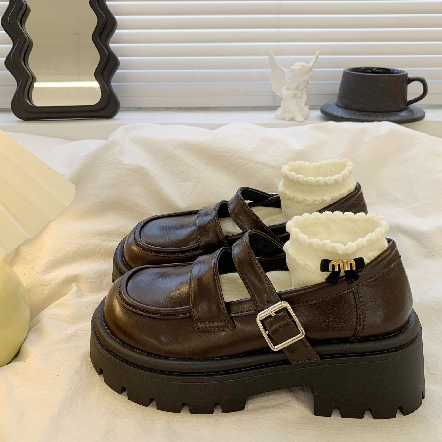 复古英伦厚底小皮鞋女2025秋季新款学院风日系jk配裙子玛丽珍单鞋