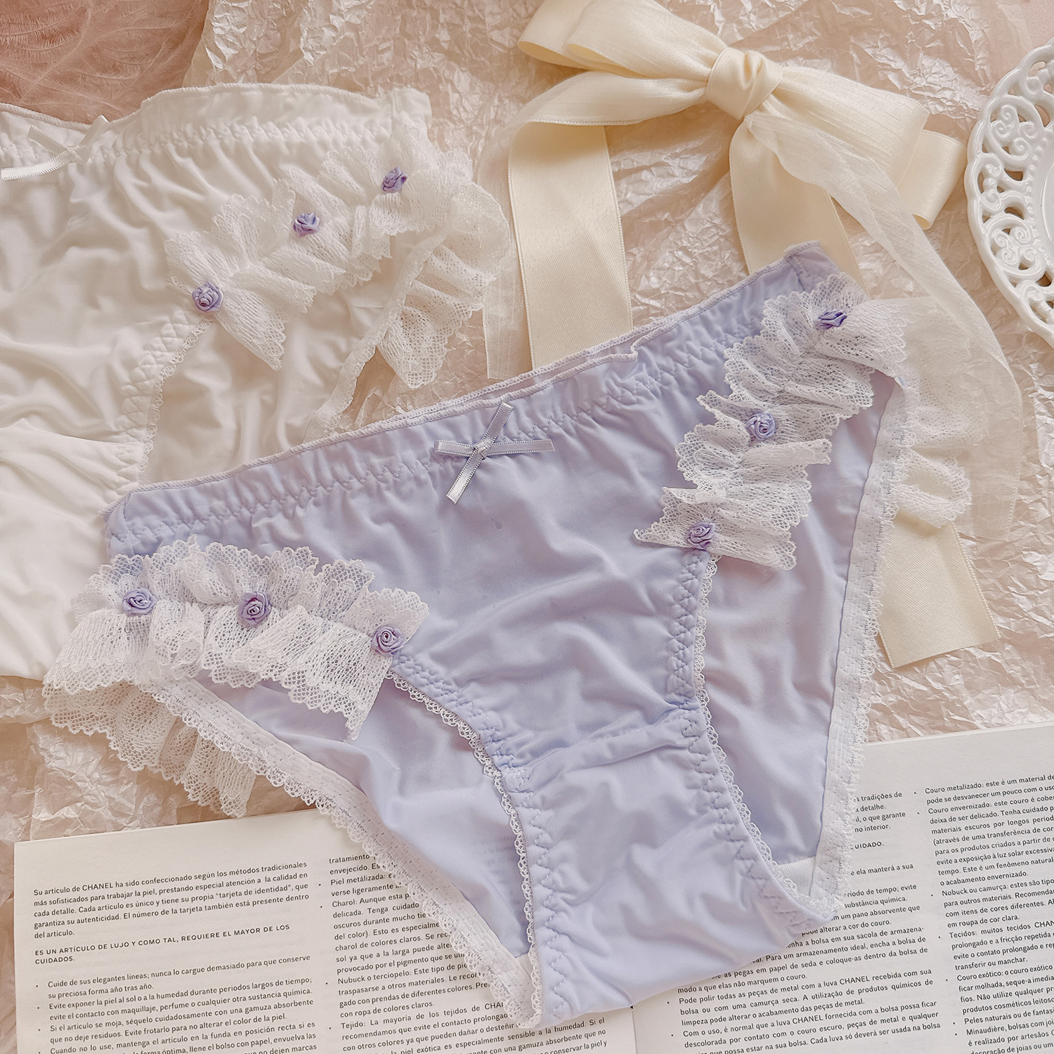 紫云奶露~柔软舒适蕾丝内裤