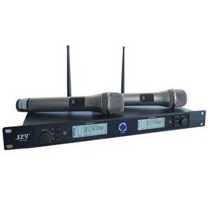 JZW UW-886专业无线话筒高品质U段一拖二无线麦克风