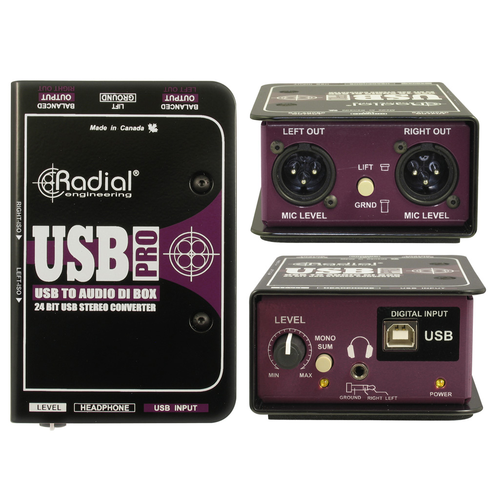 Radial USB-Pro免驱平衡专业声卡USB音频接口