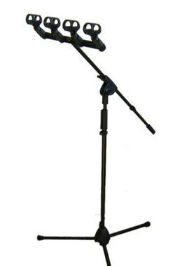 逊卡XUOKA M4加重型麦克风支架四头立式话筒支架三角支架