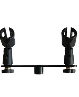 XUOKA D2专业话筒双支架 立式话筒支架 双头麦克风架 立式支架