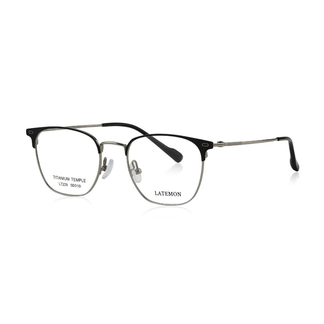 浪特梦中性风复古文艺茶钛合金眼镜框约会通勤超轻近视眼镜架7229