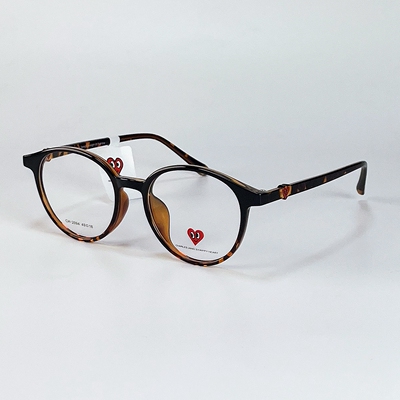 查尔斯桃心塑胶钛眼镜框爱心川久