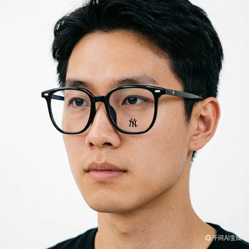 MLB眼镜框黑色大框男可配度数防蓝光女韩版素颜百搭潮镜架 NY8094