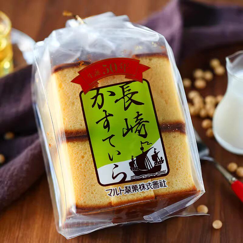 Maruto日本进口丸东玛露托长崎蜂蜜蛋糕点心丸中抹茶早餐面包零食