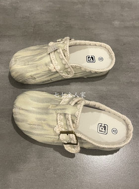 夏季牛仔帆布鞋懒人一脚蹬
