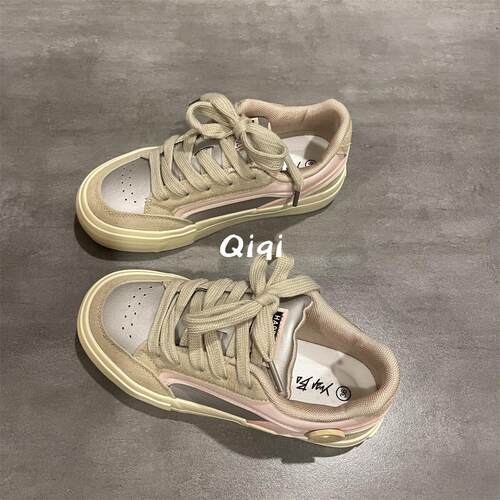 爆款女鞋原创小众百搭休闲板鞋女