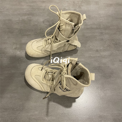 小众复古系带马丁靴女