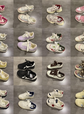 七七主人家 清仓女鞋夏季网面板鞋奶茶价福利运动鞋高颜值帆布鞋