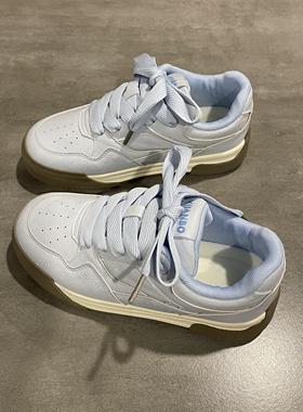 七七主人家雾霾蓝美式复古运动鞋2025春季学院百搭面包鞋子女板鞋