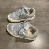 女保暖原创小众运动板鞋 七七主人家 新款 加绒棉鞋 面包鞋 子女冬季