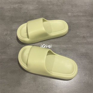 七七主人家 春夏季居家平底一字拖简约风女士露趾舒适防滑拖鞋女