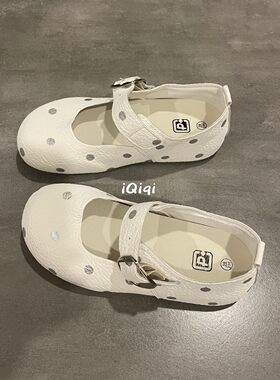 七七主人家 波点玛丽珍鞋子女甜美风配长裙巨美休闲浅口单鞋夏季