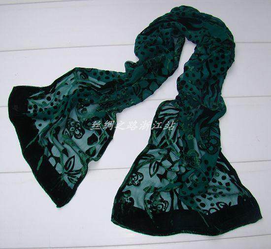 外贸单 高档乔绒真丝围巾 金真丝绒披肩围巾 绿三色,服饰配件/皮带/帽子/围巾,围巾/丝巾/披肩,淘宝优惠券,粉丝福利购,淘宝优惠卷