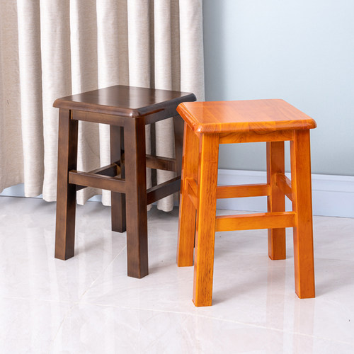 中式复古客厅餐桌学生四方凳子