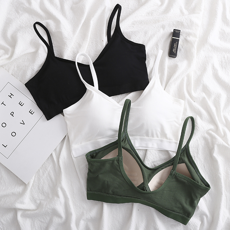 夏季薄款纯棉钢圈文胸聚拢防走光