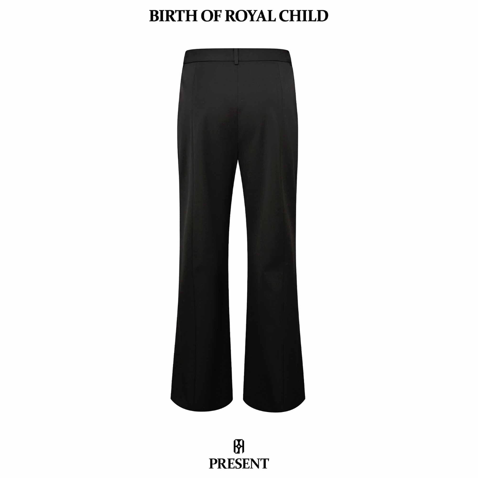 实体现货 Birth Of Royal Child Borc 日本裤口开衩混纺开衩西裤