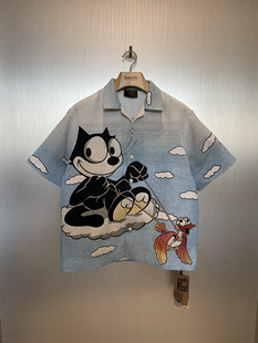 Royal Child Borc重磅菲力猫提花短袖 实体现货 套装 衬衫 Birth